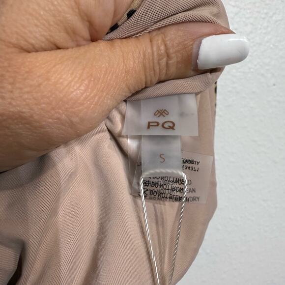 PQ Swim Tan Leopard Alex One Piece Sz S NWT - Picture 5 of 15